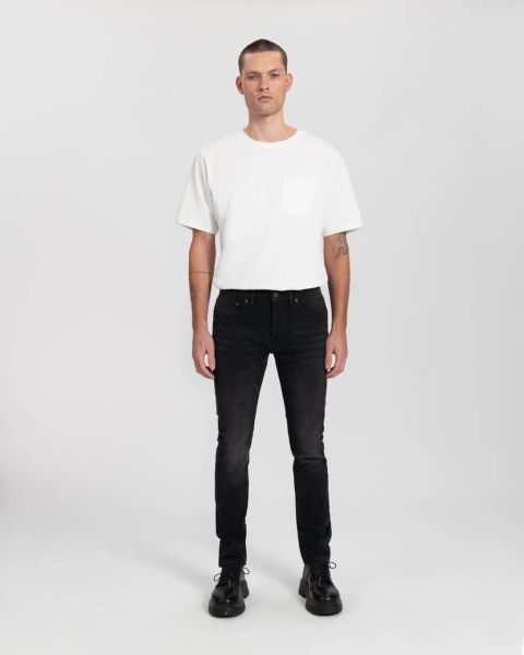 Kuyichi Jamie Männer Slimfit Jeans Schwarz Used