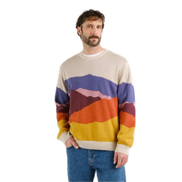 Dedicated Jacquard-Sweater Mora Beige