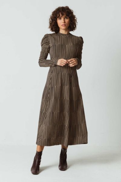 SKFK langärmliges Puff-Ärmel Kleid Lano Bio-Baumwolle