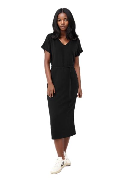 Robe Ecovero coupe droite Givn Philine | Noir