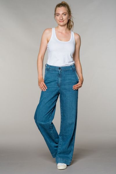 Feuervogl Highwaist Jeans im Marlene-Stil Nachhaltig, Fairtrade