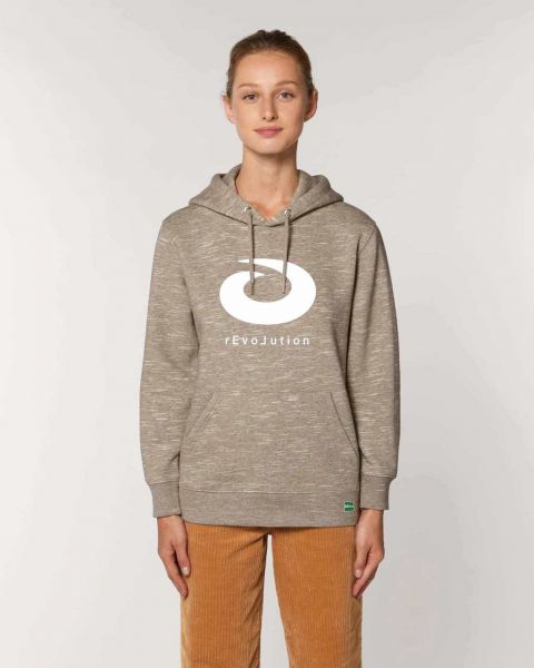 Oikos Supporter Hoody rEvoLution Kapuzenpullover Beige Frau