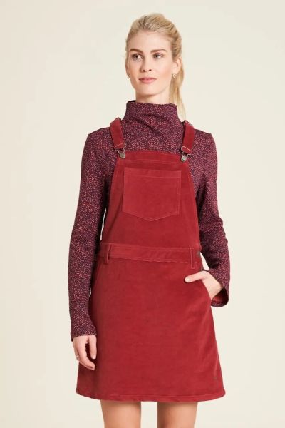 Tranquillo Corduroy Mini Dungaree Dress