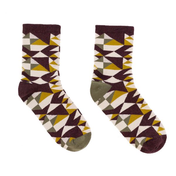 Lolo Carolo Damen Socken geometrisch