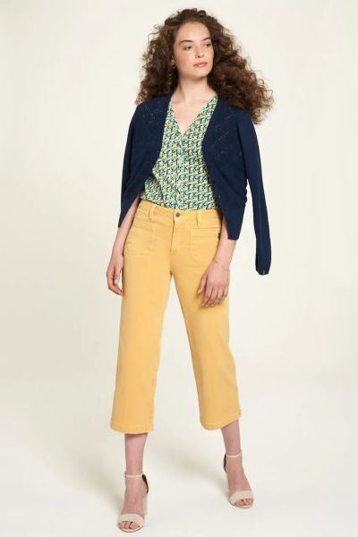 Tranquillo 3/4 Flared-Leg Bio-Jeans Bio-Denim Fairtrade Gelb 