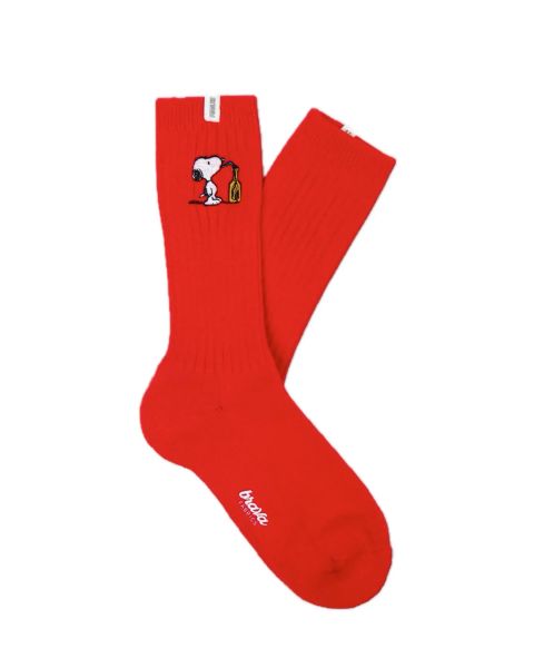 Brava Rote Snoopy Socken
