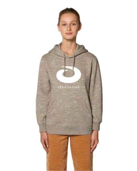 Oikos Supporter Hoody rEvoLution Kapuzenpullover Beige Frau