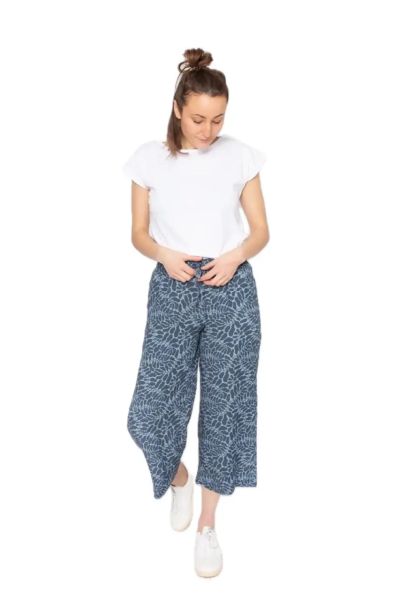  Zerum Damen Culotte Sommerhose Ava EcoVero Graublau