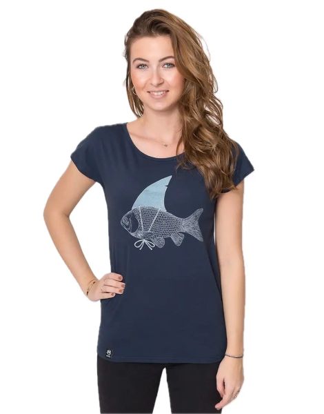 Zerum Haifisch Flosse Damen T-Shirt Lea