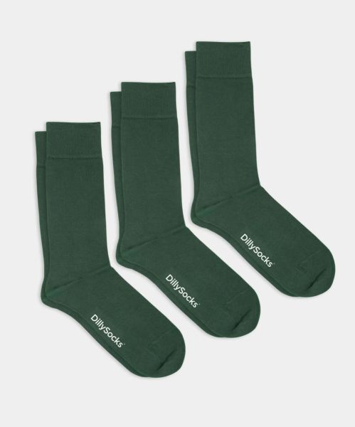 Dilly Socks 3er Pack Einfarbige Socken