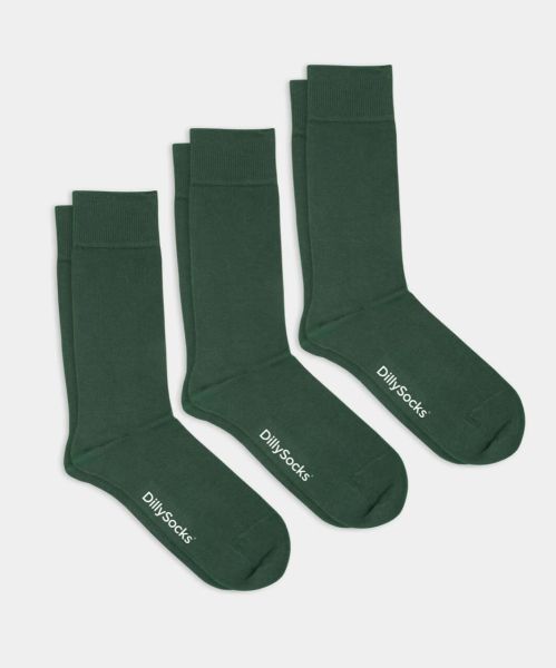 Dilly Socks Lot de 3 chaussettes unies