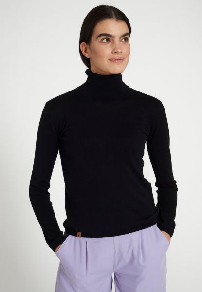 Recolution simple turtleneck sweater black