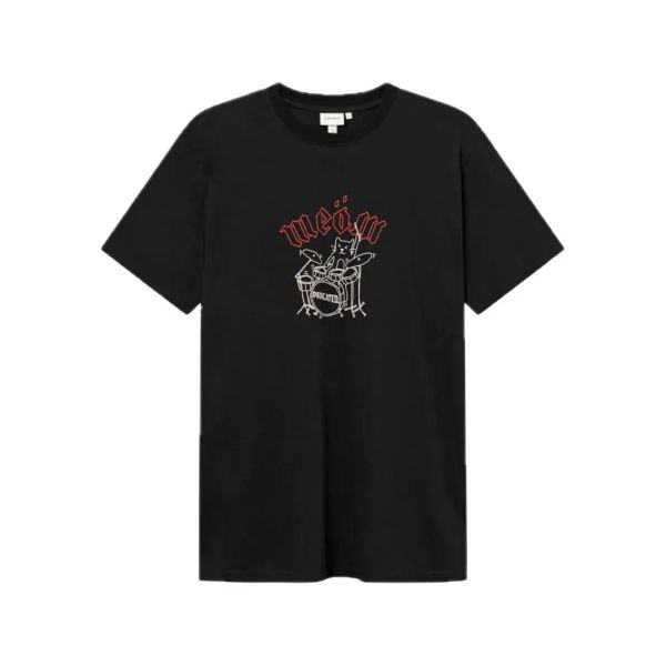 Dedicated T-shirt Meow Black-Metal