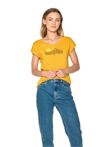 Greenbomb Woman T-Shirt Animal Sloth Waves Cool