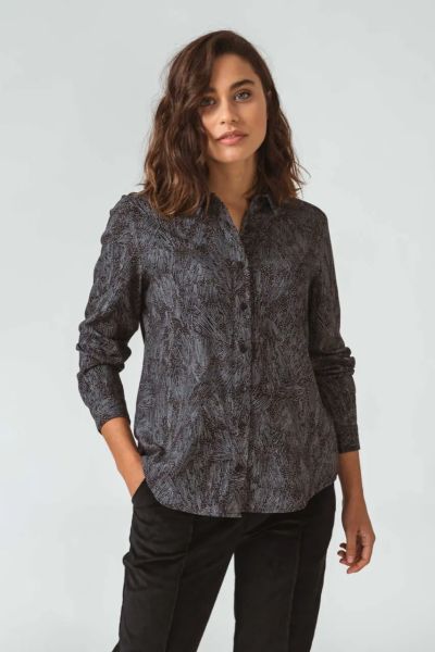 SKFK Lockere Design-Bluse Asune Schwarz Nachhaltige Mode
