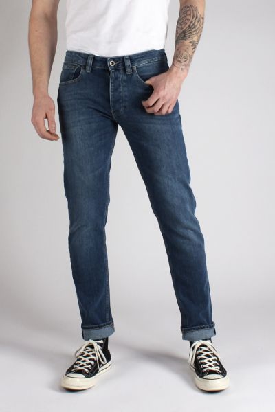 Kuyichi Jamie Männer Slimfit-Jeans Dark-Blue Bio Fair