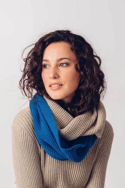 SKFK Loop scarf Waffle pattern knit Seva