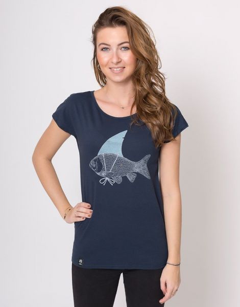 Zerum Haifisch Flosse Damen T-Shirt Lea