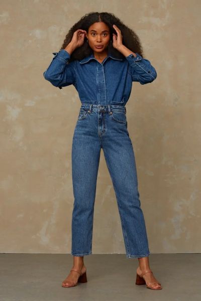 KOI Jean mom-fit femme Caroline cropped