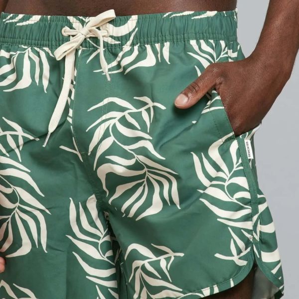 Dedicated Badeshorts Sandhamn Nachhaltig Vegan Recycelt Grün
