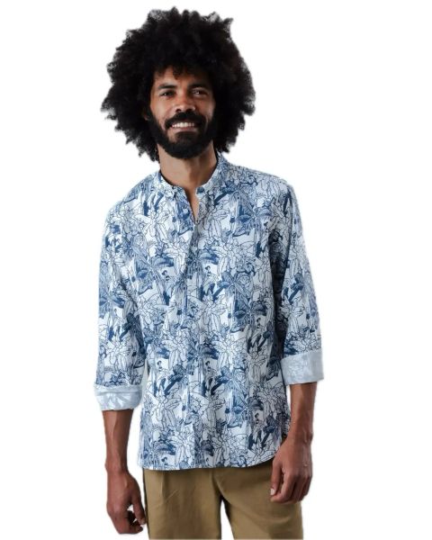 Brava Herrenhemd Helio All-Over Print