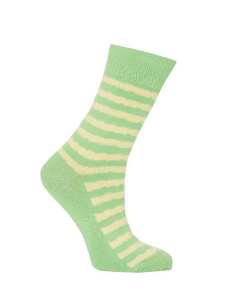 Komodo fair women's striped socks green organic