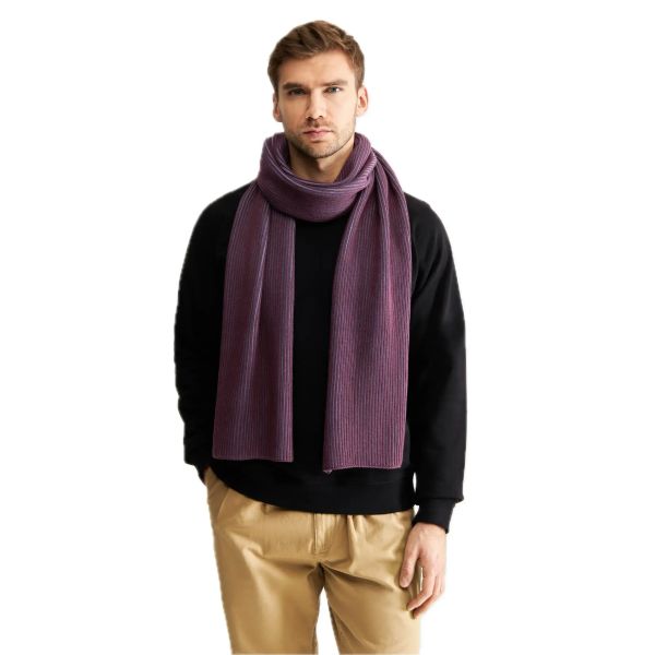 Dedicated Strickschal Norrfors Brioche Bordeaux