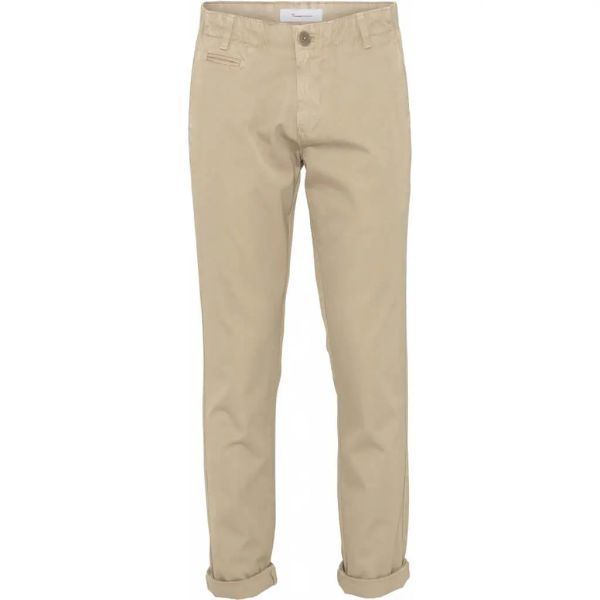 Knowledge Cotton Chinohose Chuck Bio-Baumwolle Fairtrade Beige