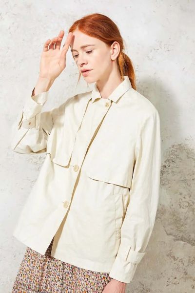 LangerChen short linen jacket Magalia