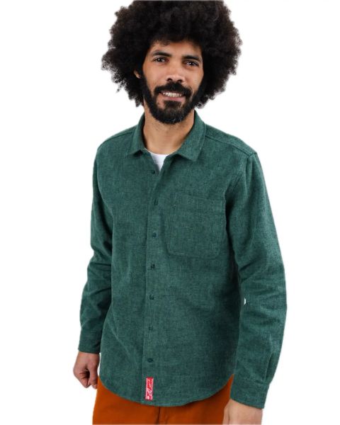 Brava Flanell Overshirt Grün Bio-Baumwolle Nachhaltig fair