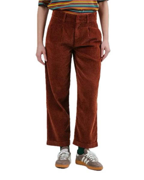Brava pleated trousers coarse corduroy